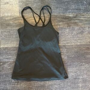 Women's Black Strappy Top